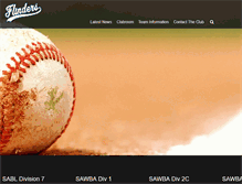 Tablet Screenshot of flindersbaseball.com.au